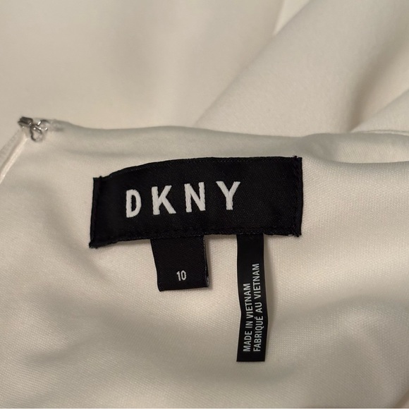 DKNY Tulip Sleeve Ivory Dress - Picture 3 of 9